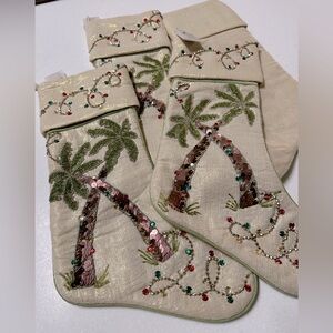 Beachy Christmas stockings